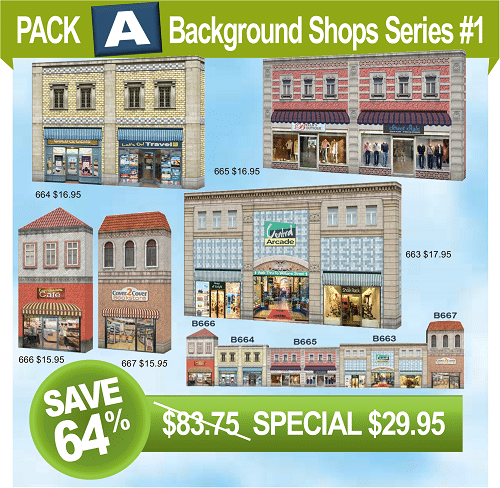 PackA background shops scale models