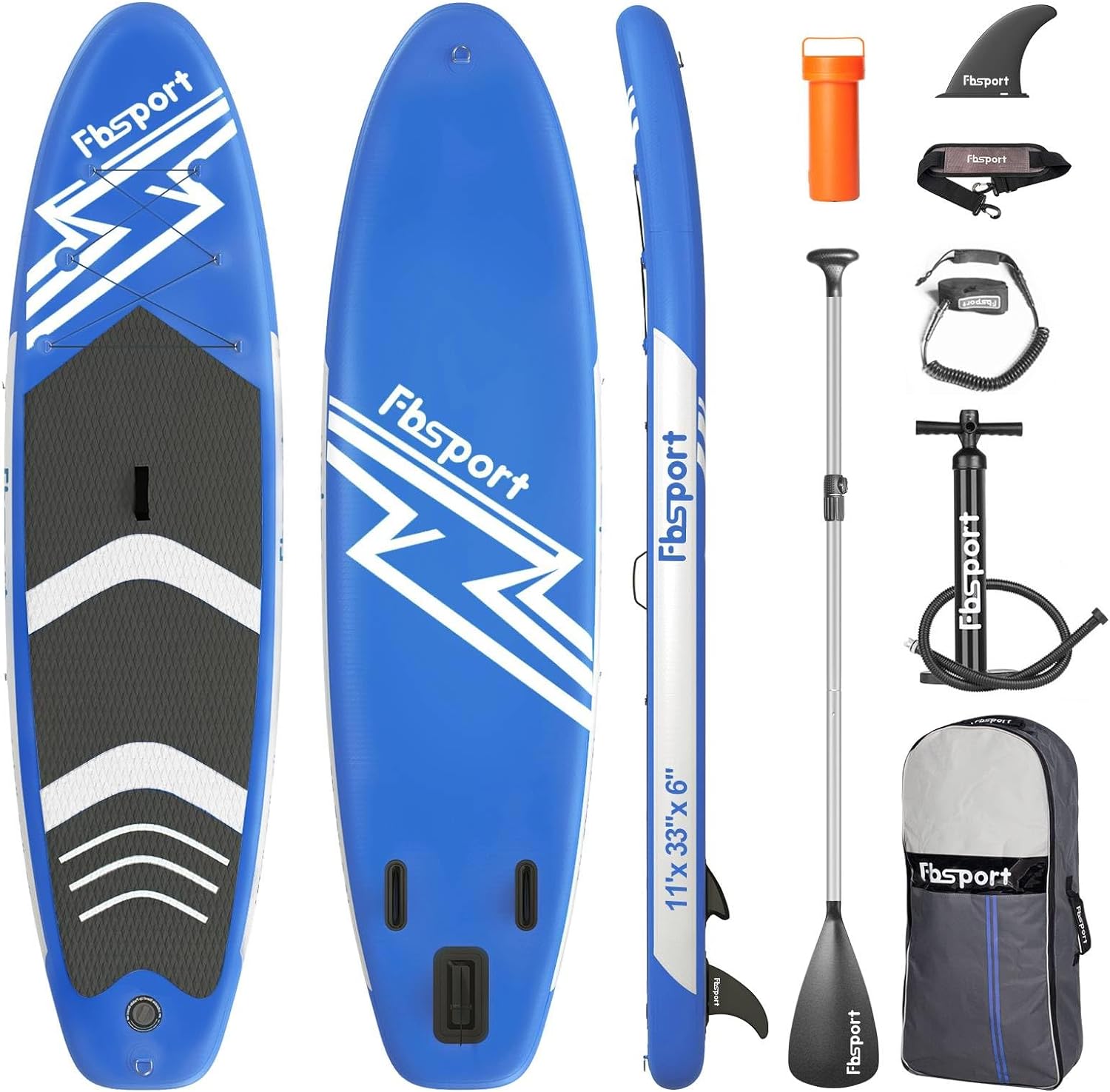 Premium Stand Up Paddle Board Yoga Board with Durable SUP Accessories & Carry Bag | Wide Stance Surf Control Non-Slip Deck Leash Paddle and Pump for Youth & Adult