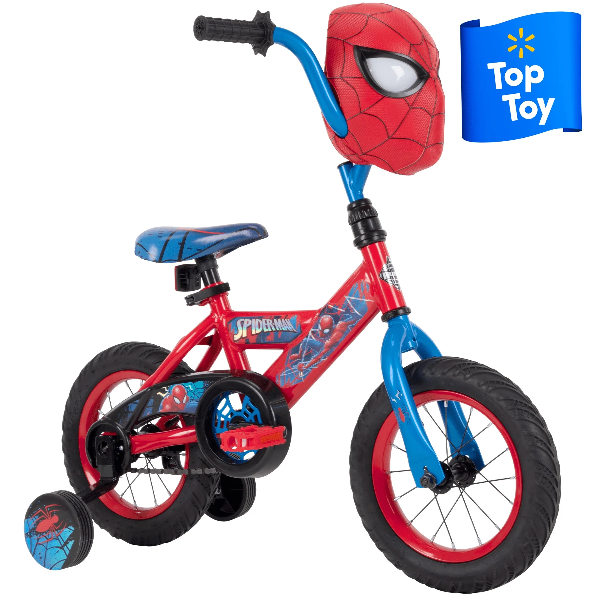 Huffy Marvel Spider-Man 12�� children's bicycle with training wheels, steel frame, ages 3-5