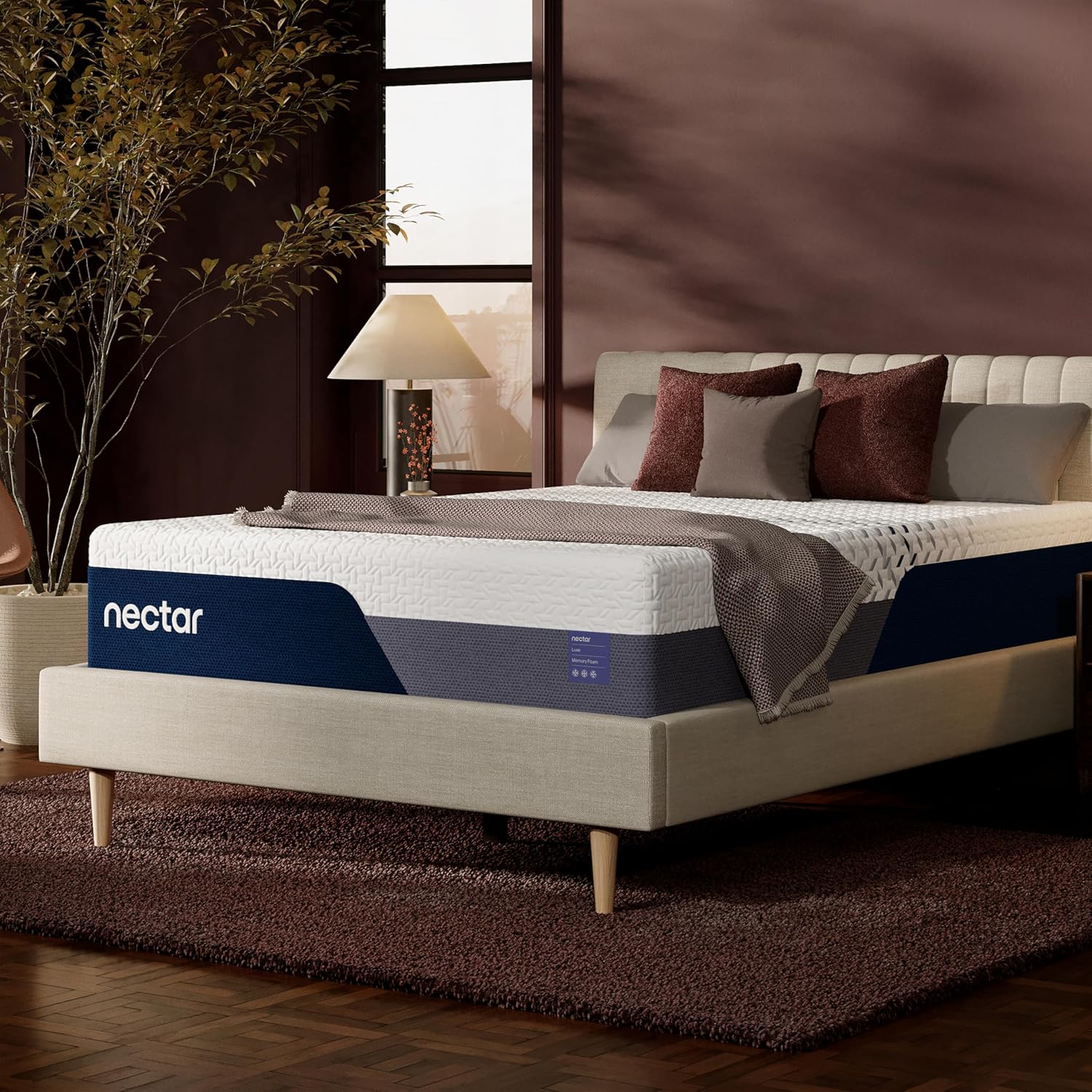 Nectar Luxe 14” King Mattress - Medium Firm - Contouring Memory Foam - Cooling Upgrade - Back Pain Relief - Responsive Support - Mattress in a Box - 365-Night Trial & Forever Warranty