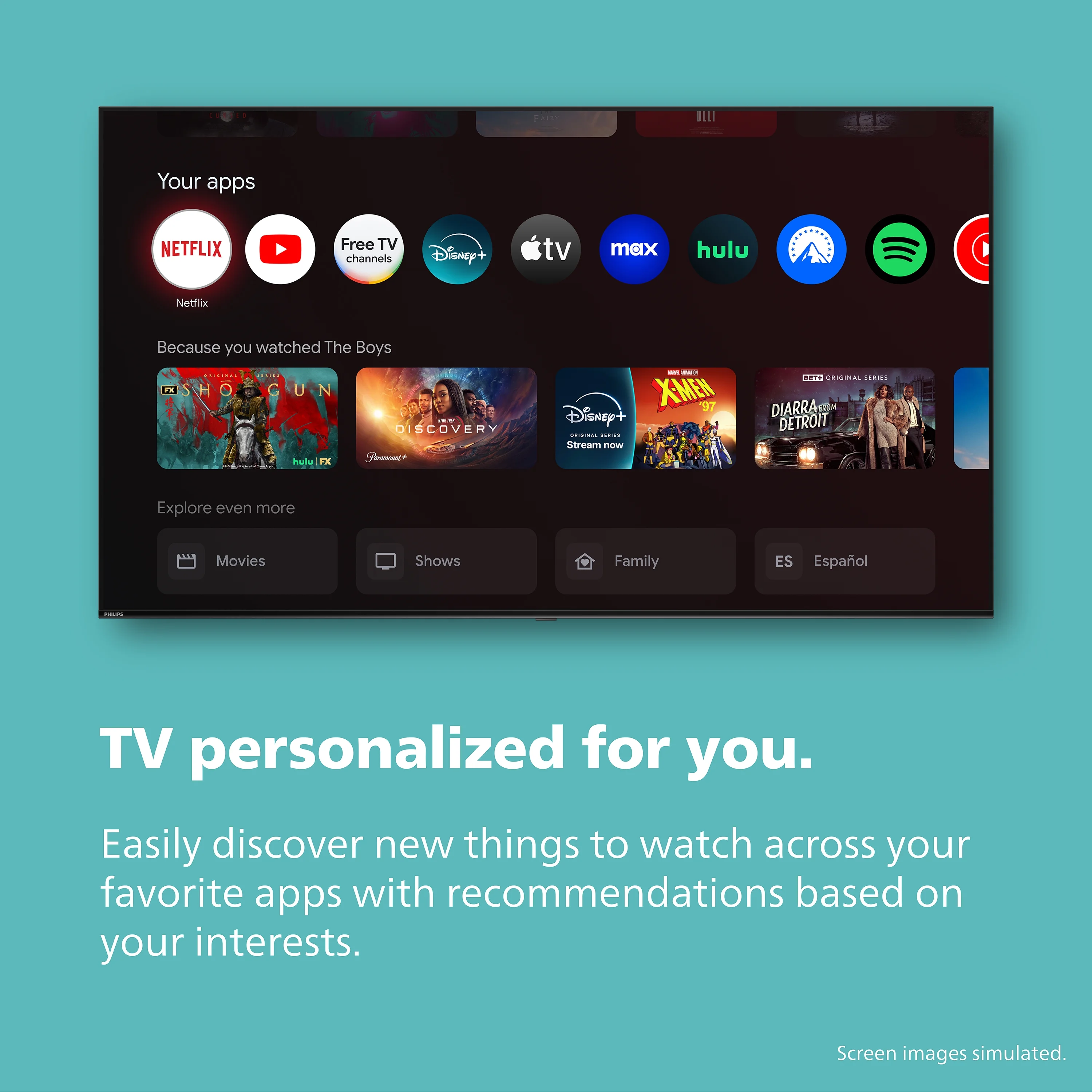 Philips 60?? Class 4K Ultra HD (2160p) Google Smart LED TV (60PUL7555/F7)
