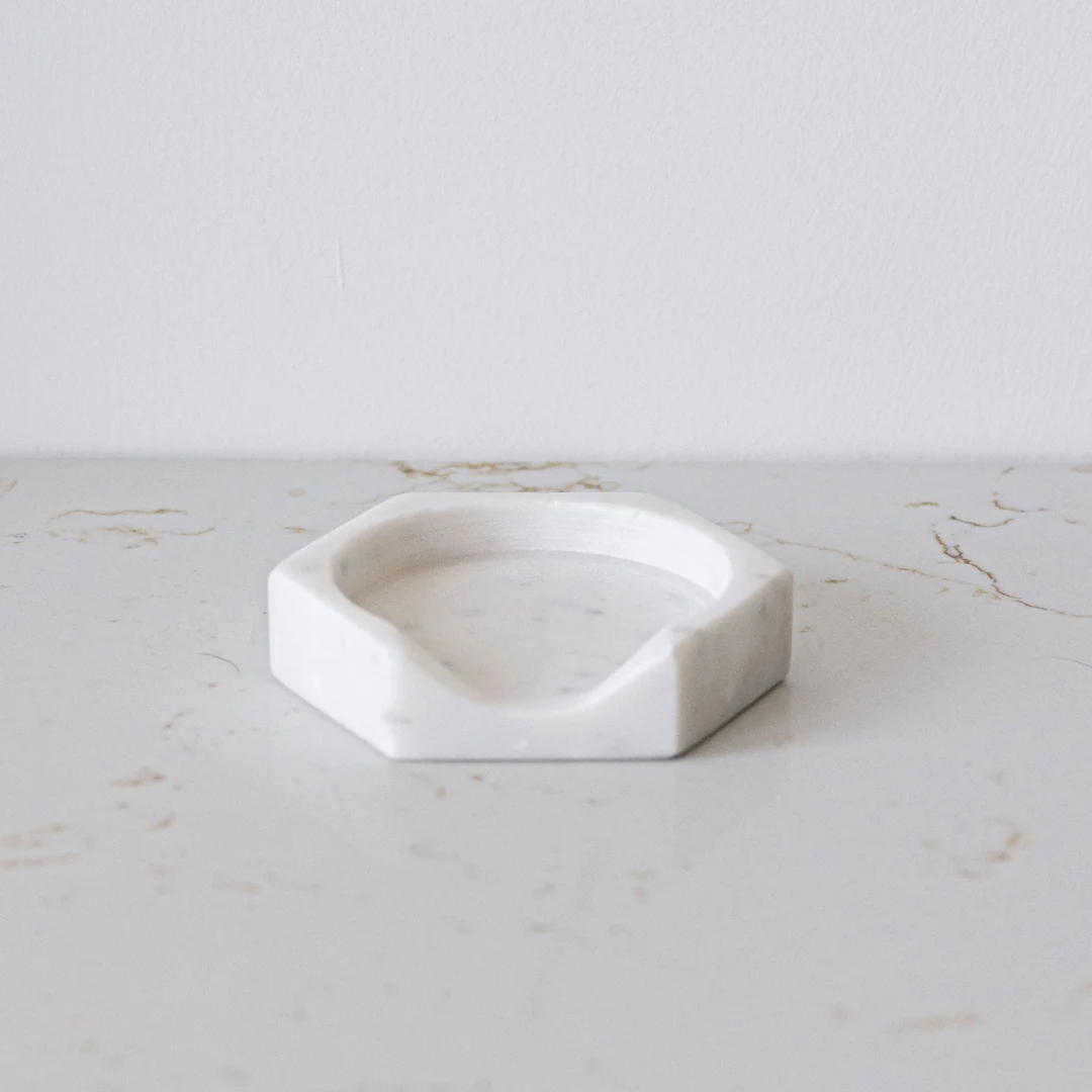 Marble Hexagon Spoon Rest