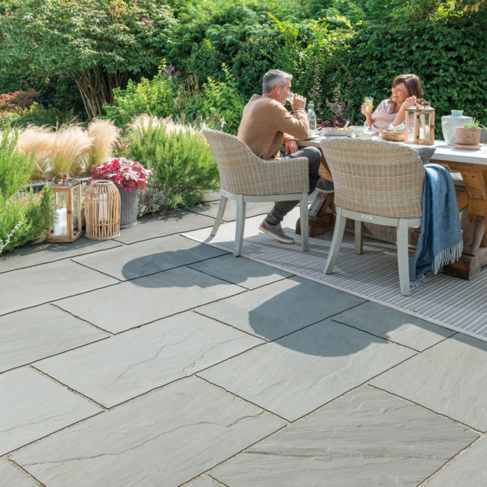 Bradstone Natural Sandstone Patio Kit – Silver Grey 15.3M2