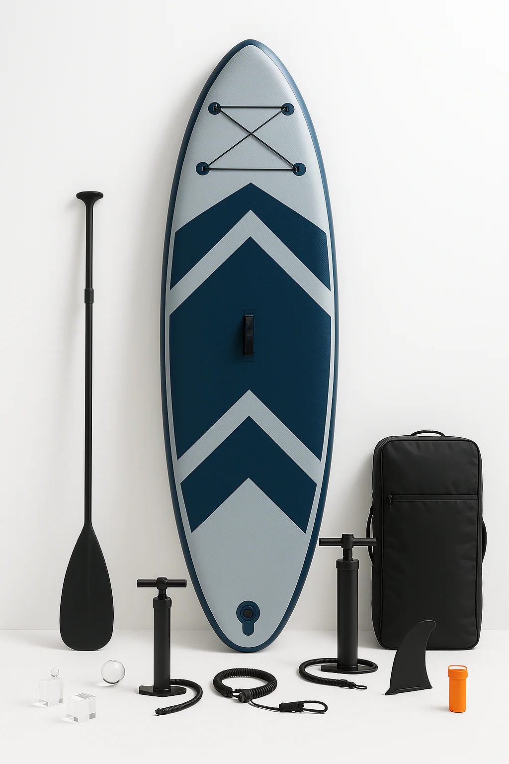 Oppusteligt paddleboard til vandsport, grbl PVC, sstrand, rolig flod, 315x80x15 cm jTVTMQy546fd