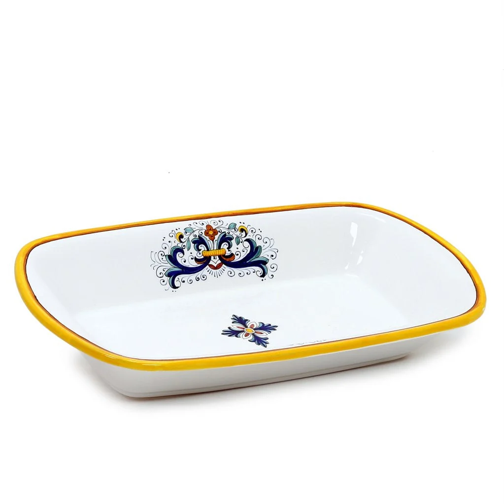 Ricco Deruta Rectangular Oblong Serving Bowl