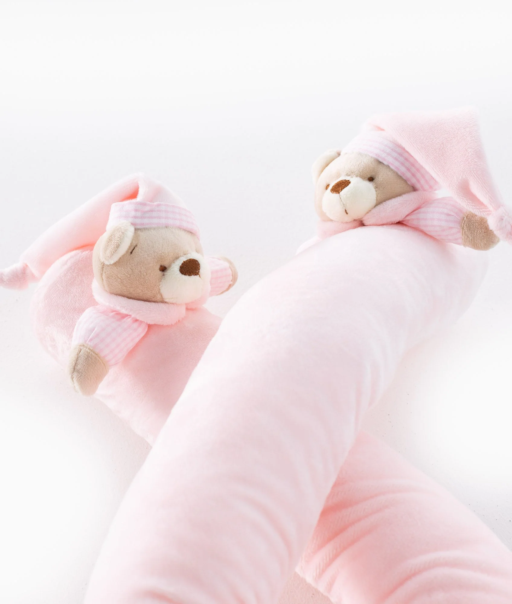 Bear Baby Bolster | Pink