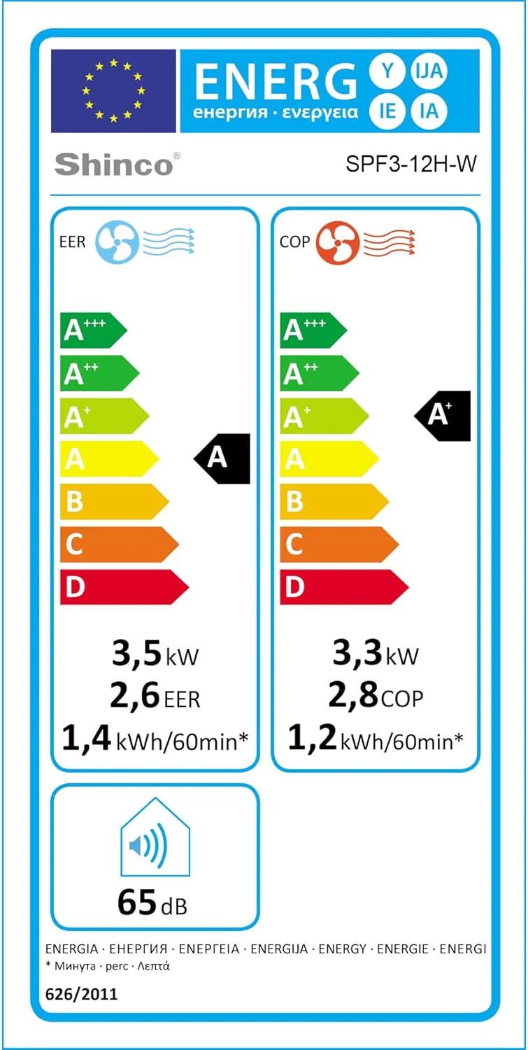 SHINCO Mobile Klimaanlage mit Abluftschlauch, 9000BTU, 2,6 kW, Kühlen&Ventilieren&Entfeuchten, Mobiles Klimagert mit Schlafmodus, Raumgre bis 22㎡, 24-Stunden-Timer