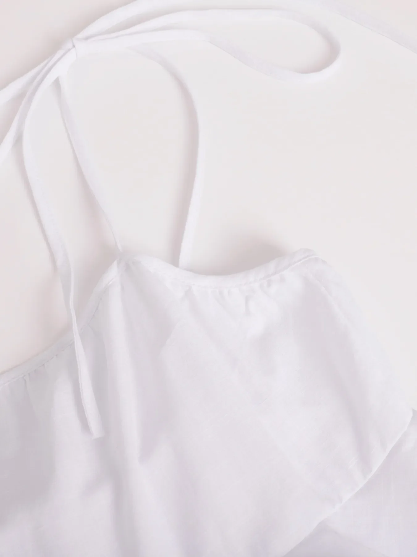 Ruffle Layered Tie Shoulder Cami Dress