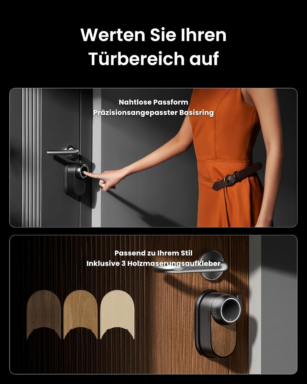 SwitchBot WLAN Smart Lock Ultra mit Touchscreen-Tastatur, Türriegelschlösser, Smartes Türschloss, Elektronisches Türschloss, Türöffner per App, Fingerprint, Code, Alexa, Google, unterstützt Matter