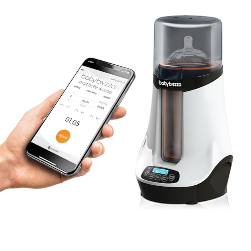 Baby Brezza Safe & Smart   Scaldabiberon elettrico per latte materno   sbrinatore alimentare, universale, adatto a tutti i biberon: vetro e plastica, controllo wireless Bluetooth, bianco, 1 pezzo : Amazon.it: Prima infanzia