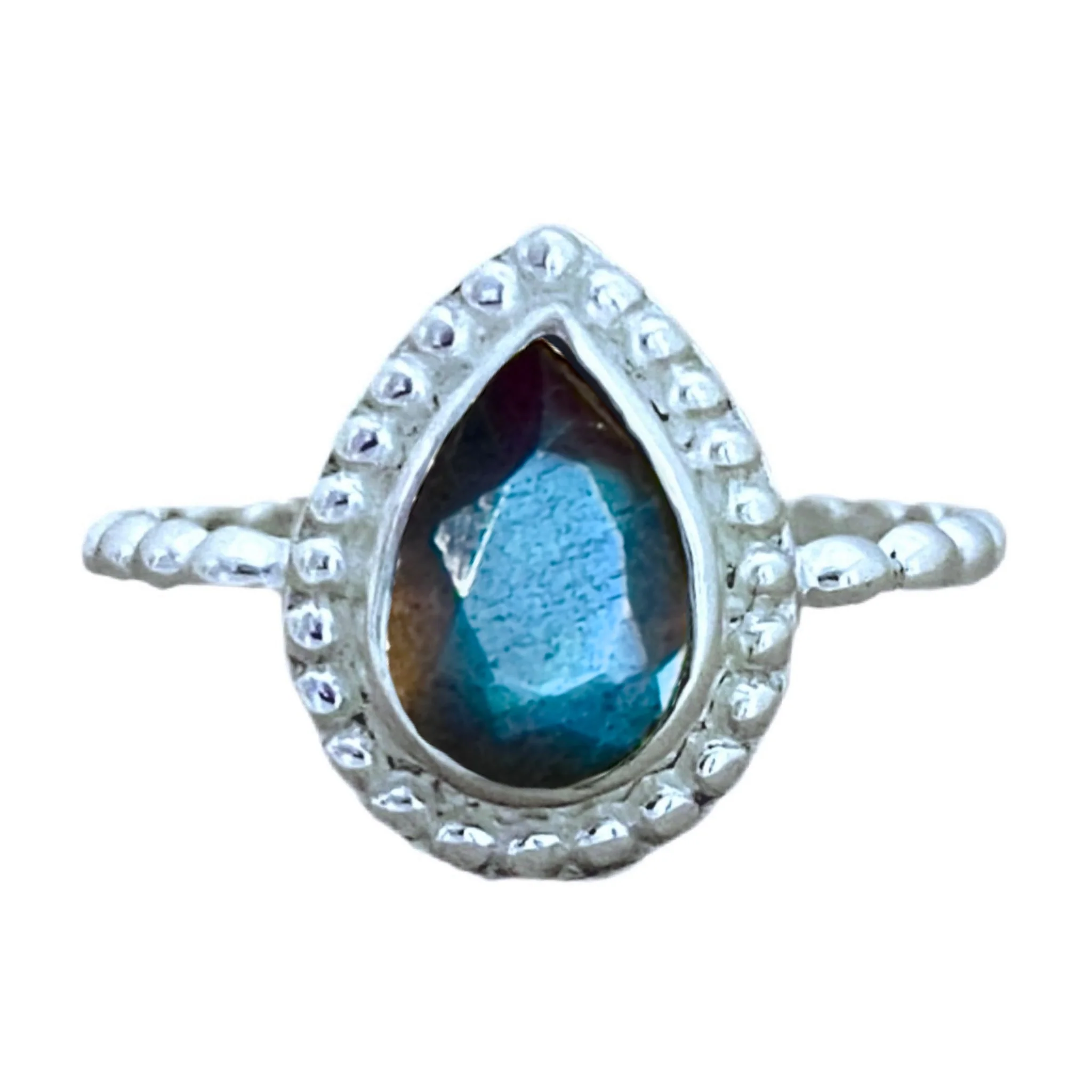 Laihas Summer Haze Raindrop Labradorite Ring