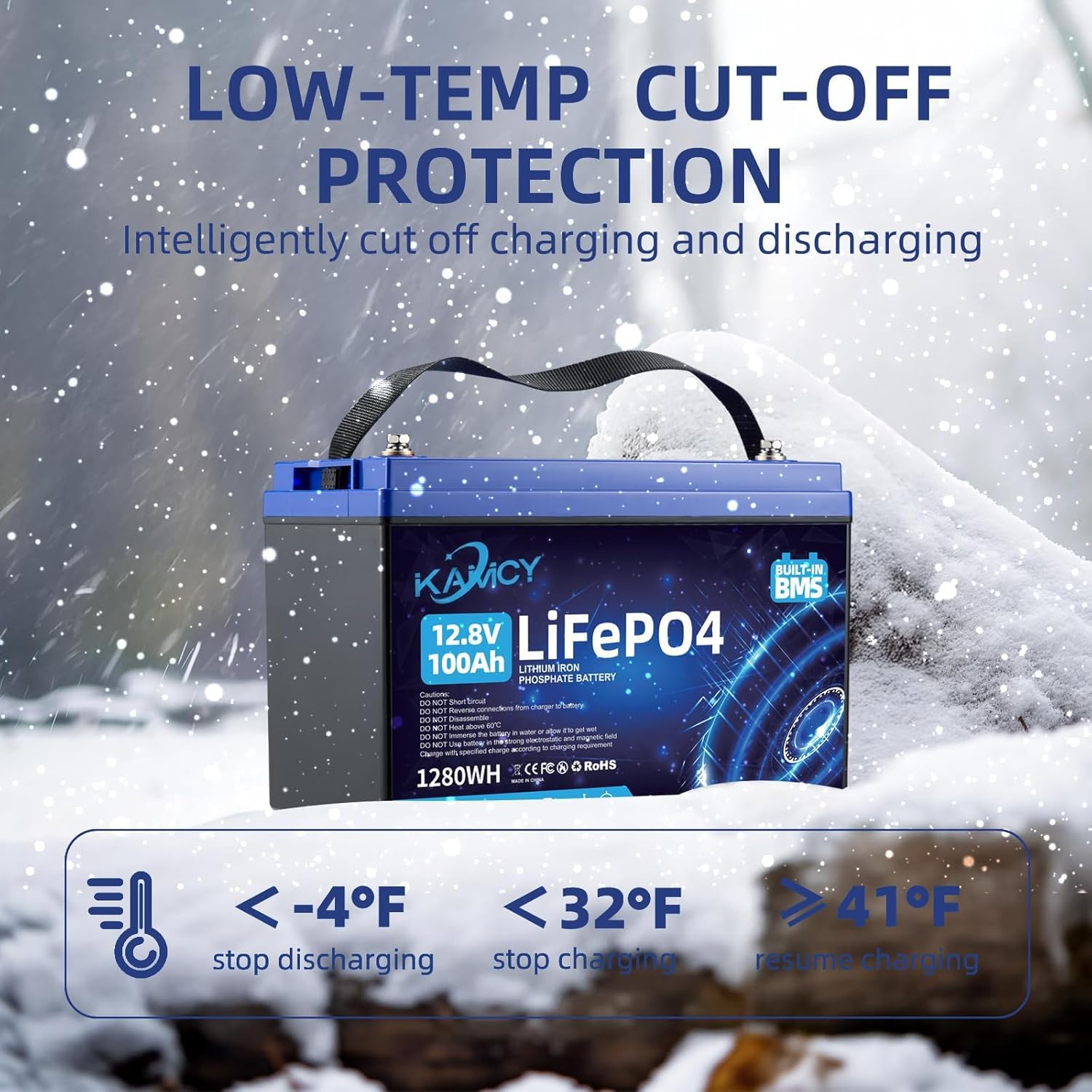 12V 100Ah LiFePO4 Batterie,Lithium Batterie 100A BMS mit 15000 tiefen Zyklen,Max 1280W Leistung Lithium Akku,für Wohnmobil,Solaranlage,Boot Haushalt,Camping (2 Stück 12.8V 100Ah)
