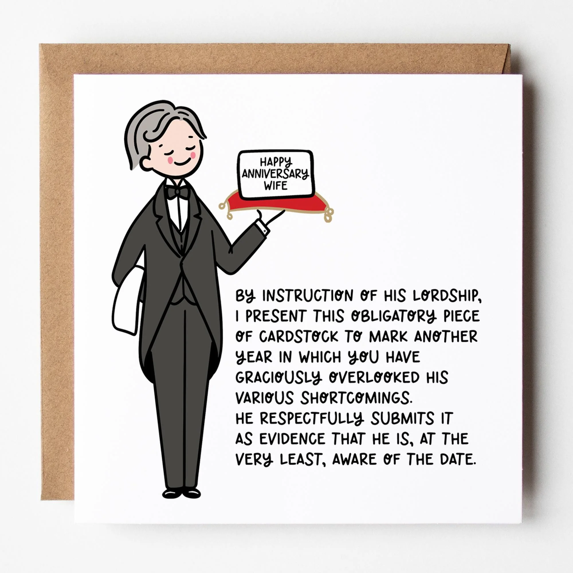 Funny Wife Anniversary Card