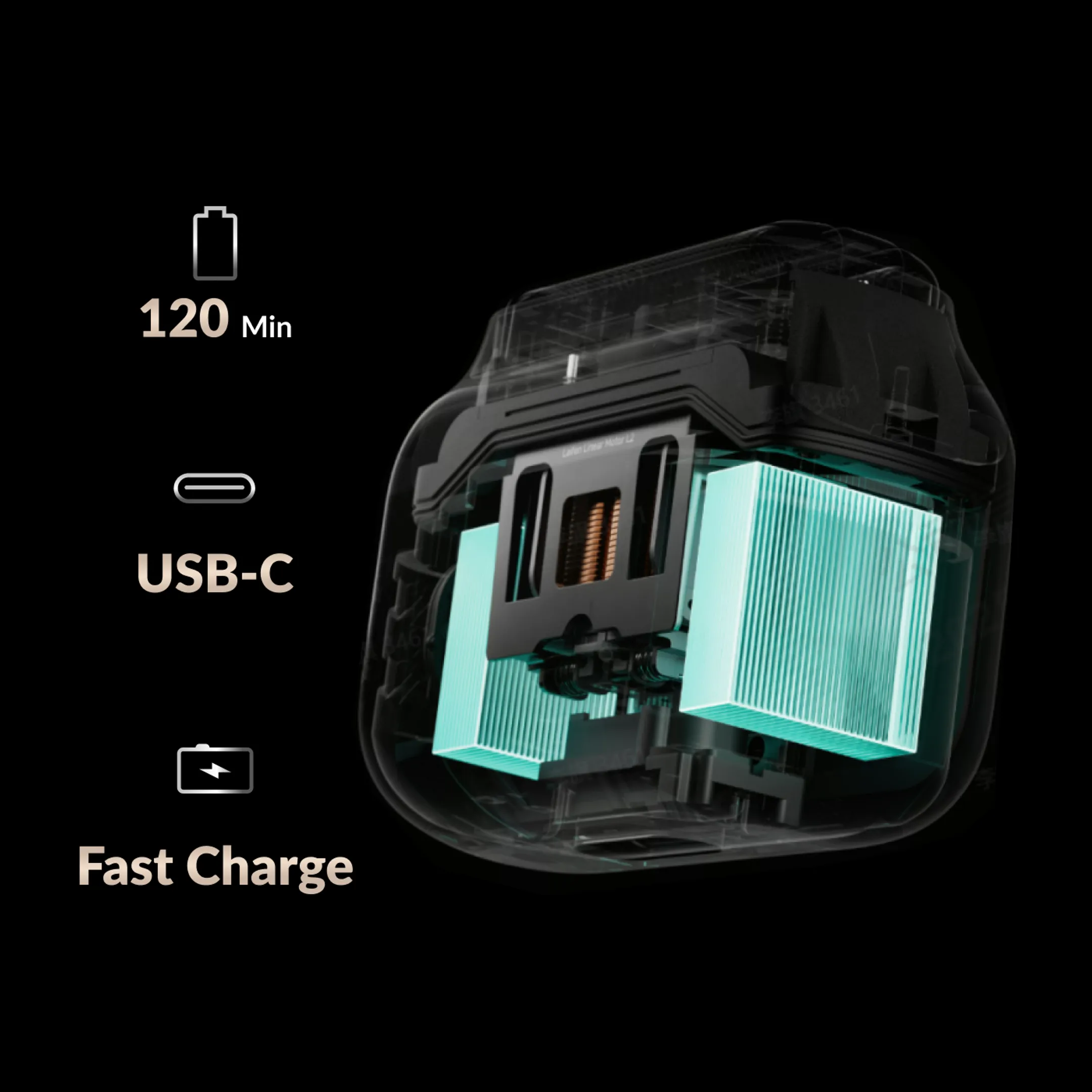 LAIFEN Elektrisch scheerapparaat P3 Pro 3 Dark grey