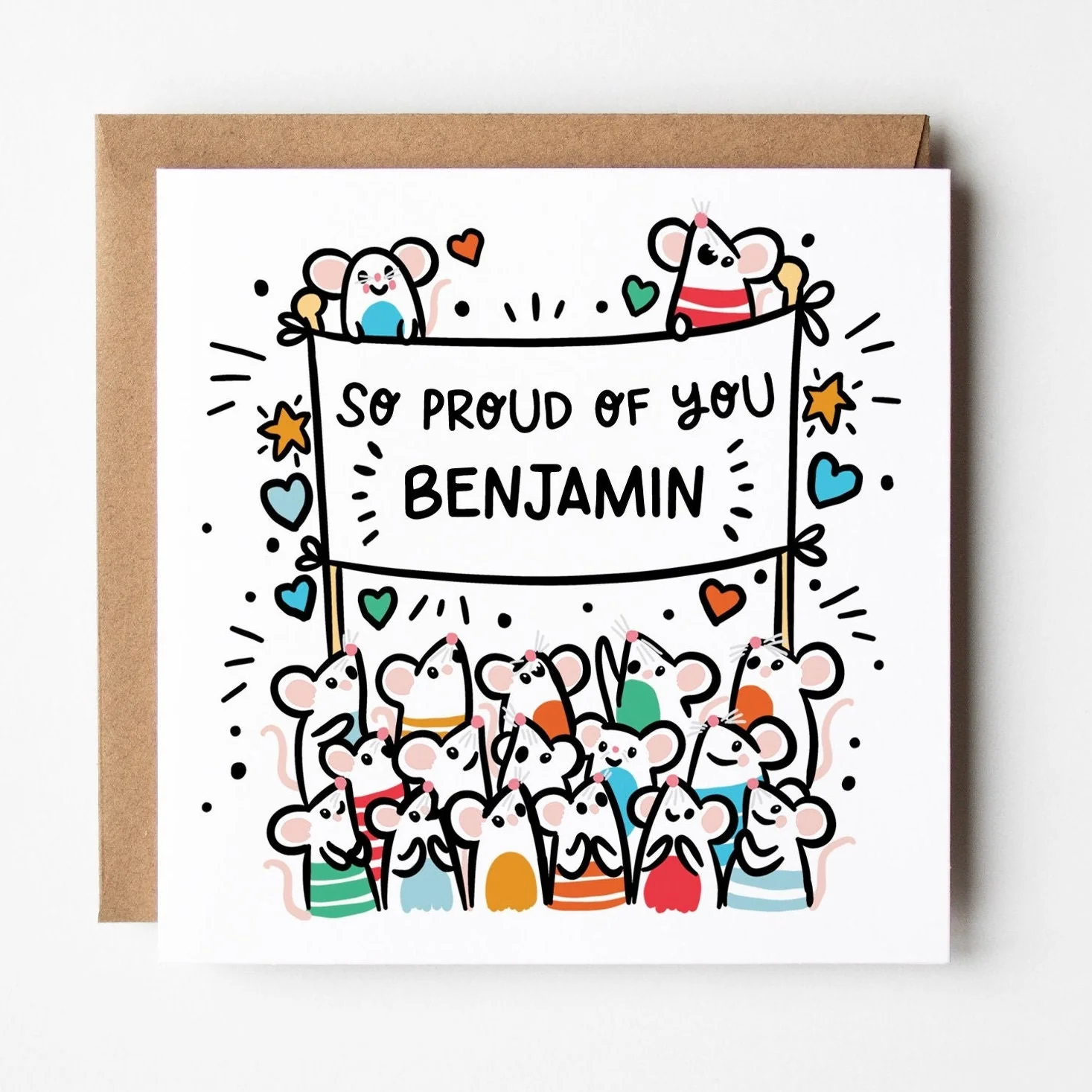 So Proud Of You Card a?�� Personalised Congratulations Card a?�� Cute You Smashed It Congratulations Card for Children a?��
