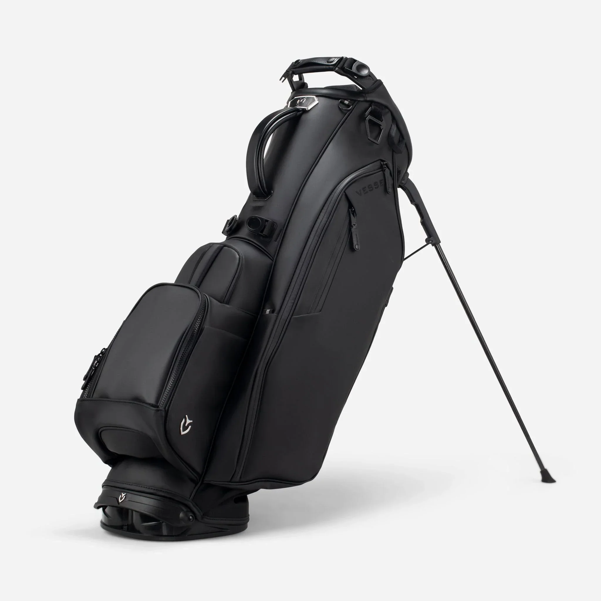 Player IV 14-rekeszes állványtáska, fekete - Vessel Golf