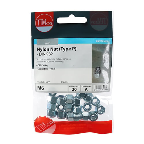 Timco Nylon Locking Nut