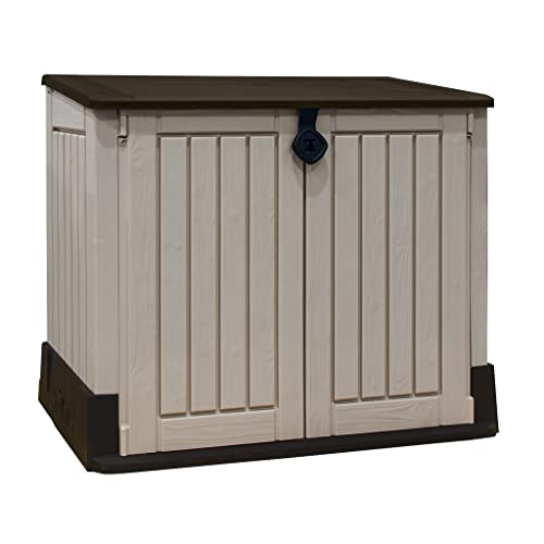 Keter Porta Attrezzi da Esterno Store It Out Midi, Ideale per il Giardino, Beige/Marrone, 132x71,5x113,5H cm, 880 L : Amazon.it: Giardino e giardinaggio