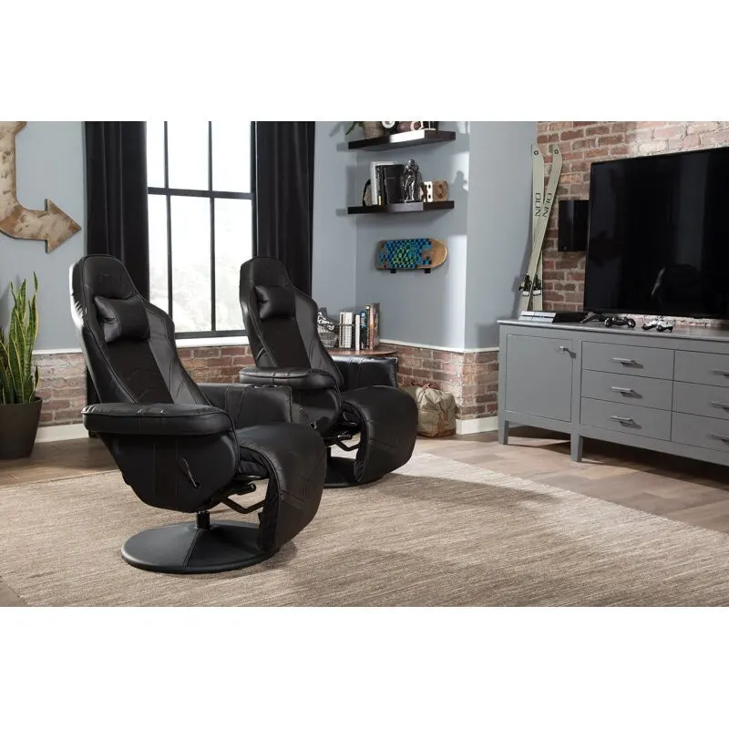 Gaming Recliner - Reclining Gaming Chair with Footrest