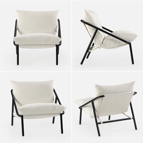 Zinus Ada Poltrona Relax 79x68x79   Poltrona con struttura in metallo e cuscino in schiuma a scaglie   Tessuto Bucle : Amazon.it: Casa e cucina