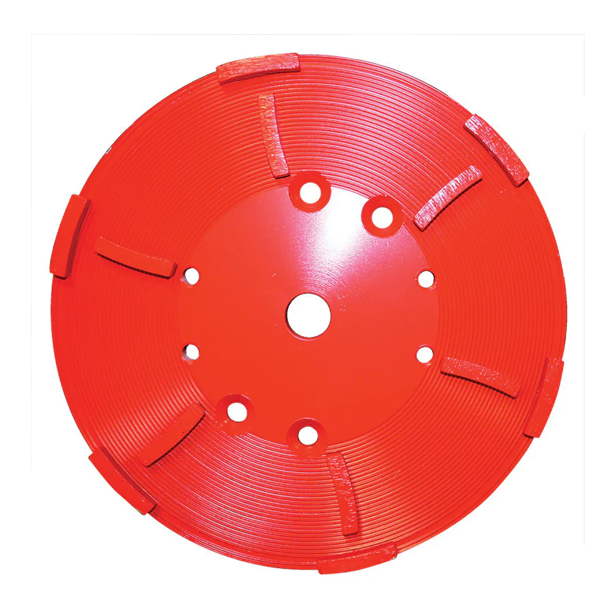 Diamond Products 38541;  39534;  60663;  66625  ~  12 Inch x 1 Inch Heavy Duty Orange (H) Floor Grinding Head with 24 Segments
