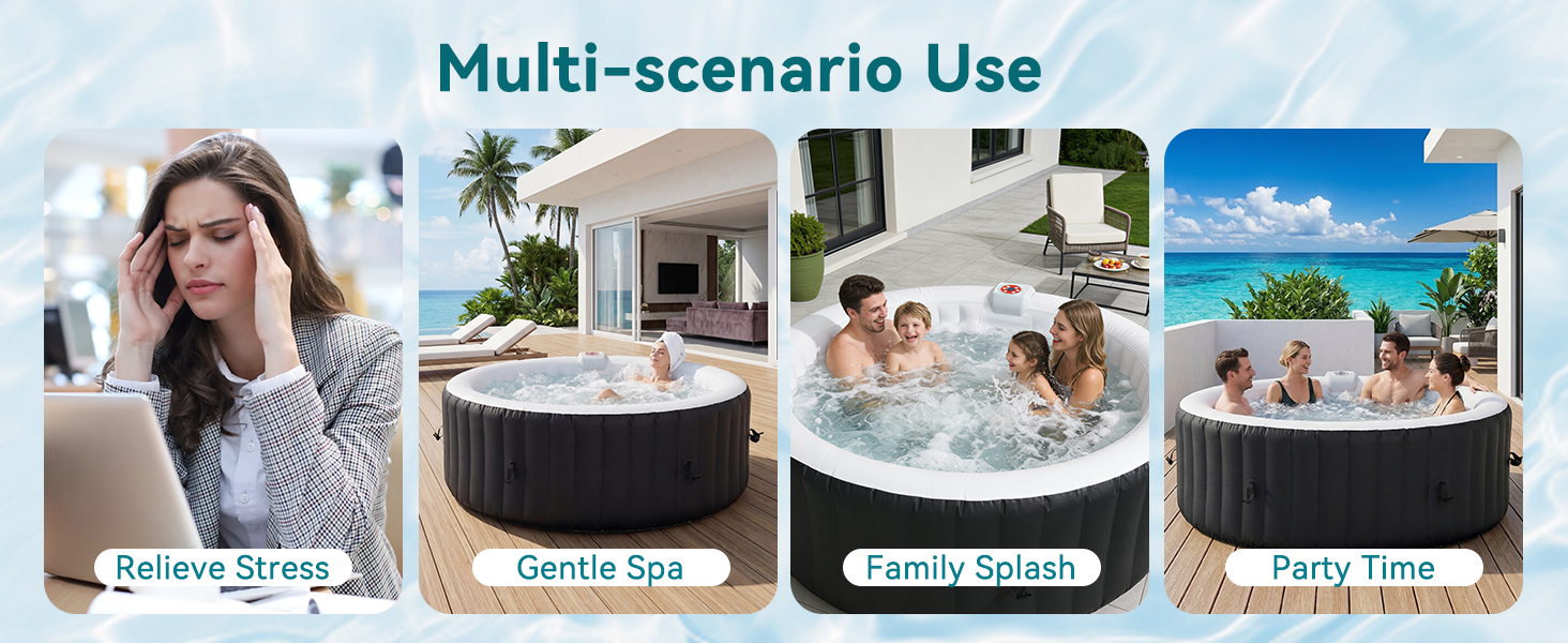 inflatable hot tub
