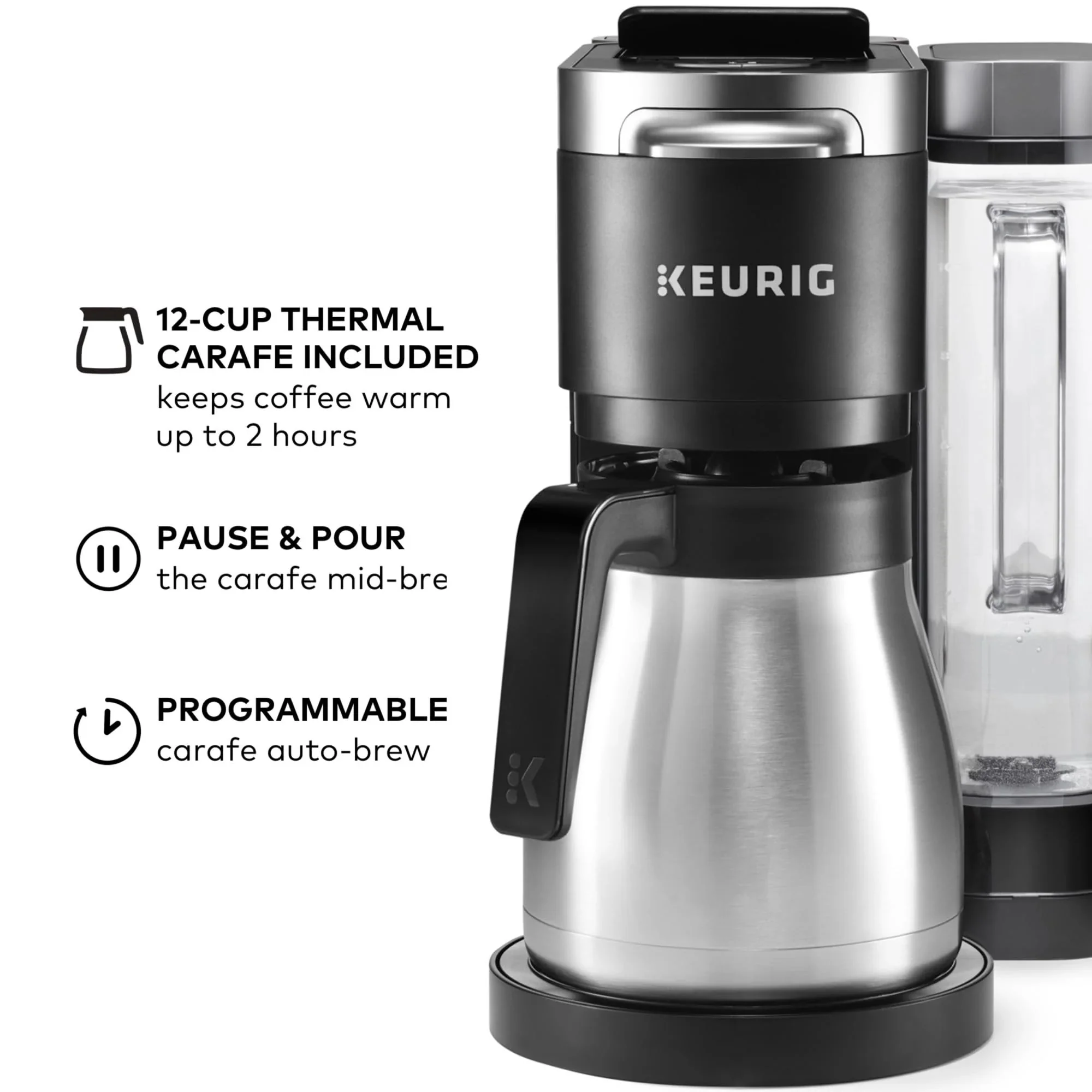 Keurig K-Duo Plus coffee machine for single servings and pots