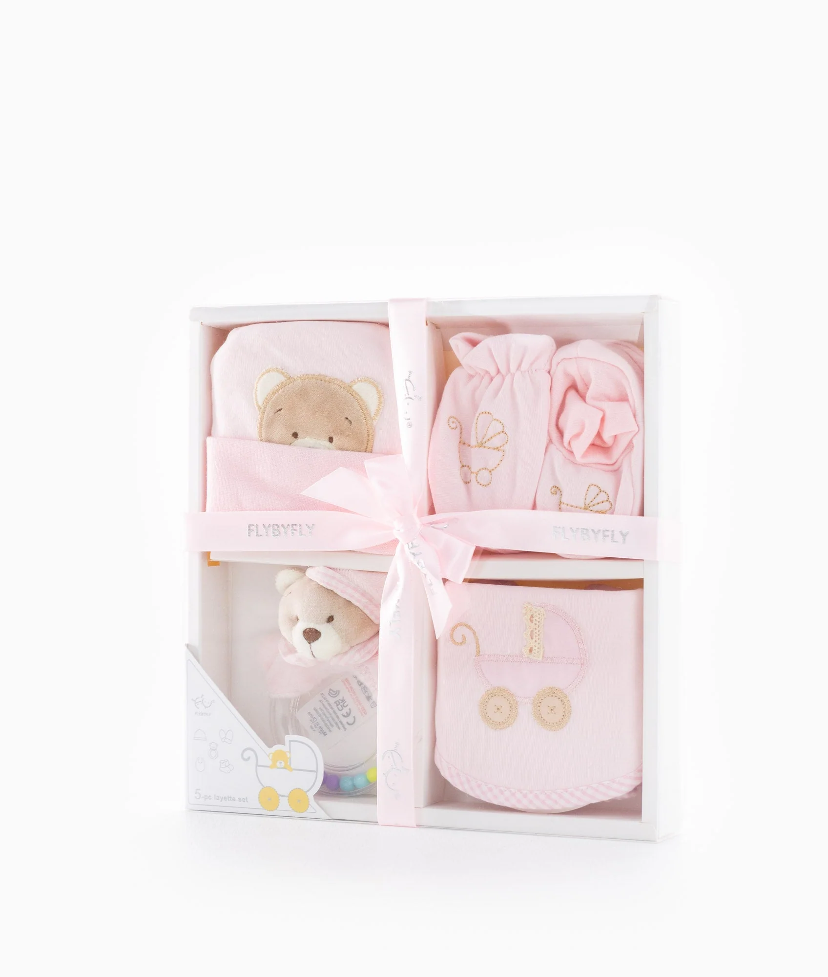 5pc Baby Essentials Gift Set | Pink