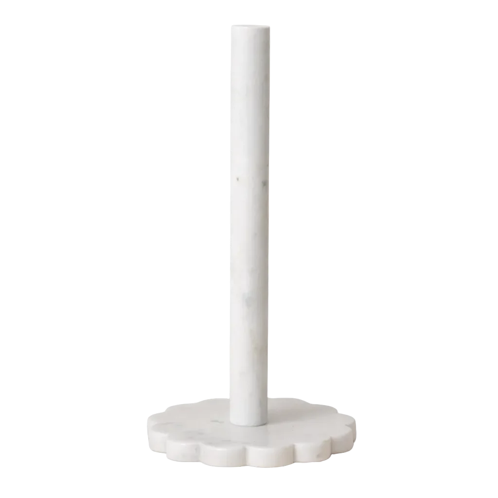 Marble Scalloped Paper Towel Holder