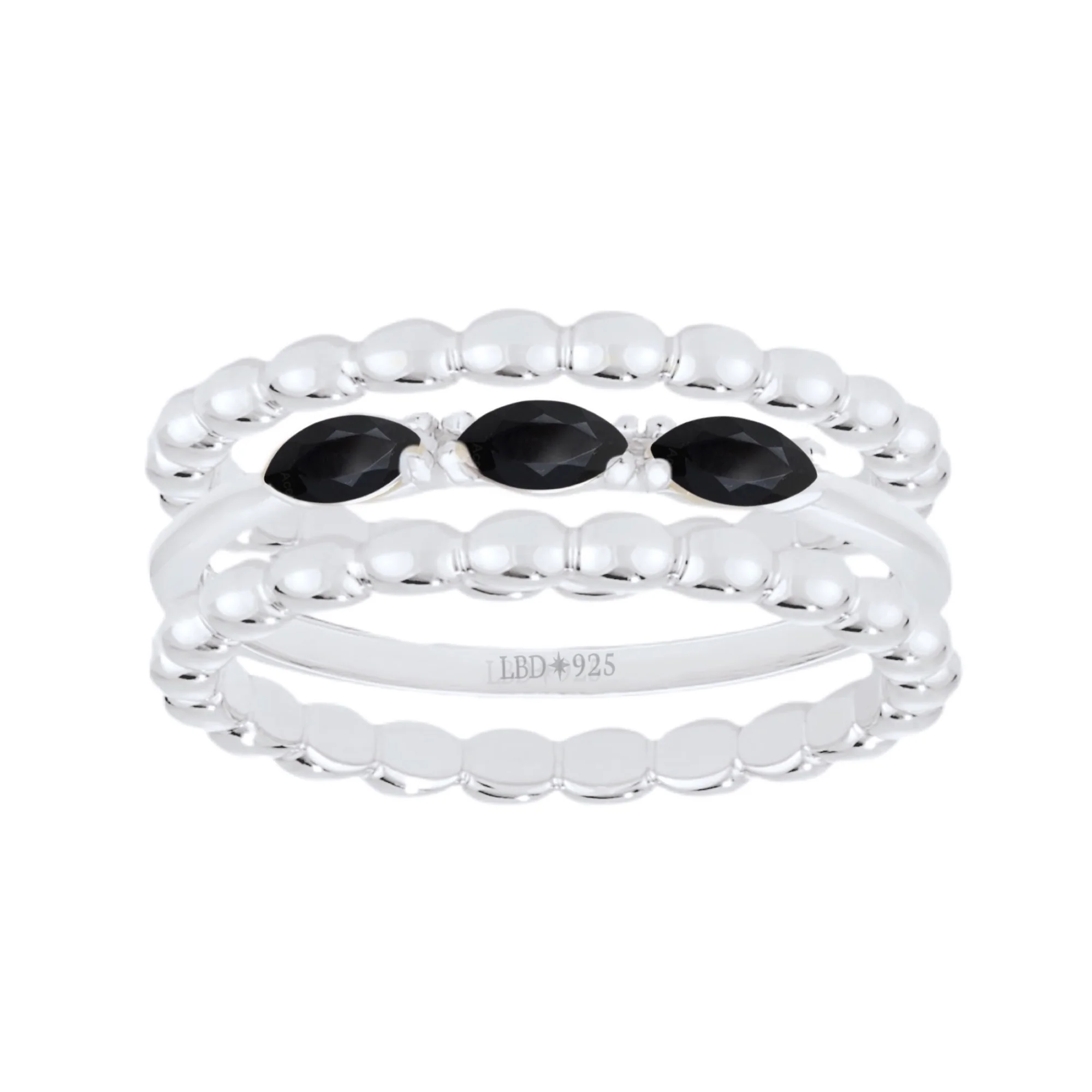 Laihas Three Of Cups Onyx Ring Set