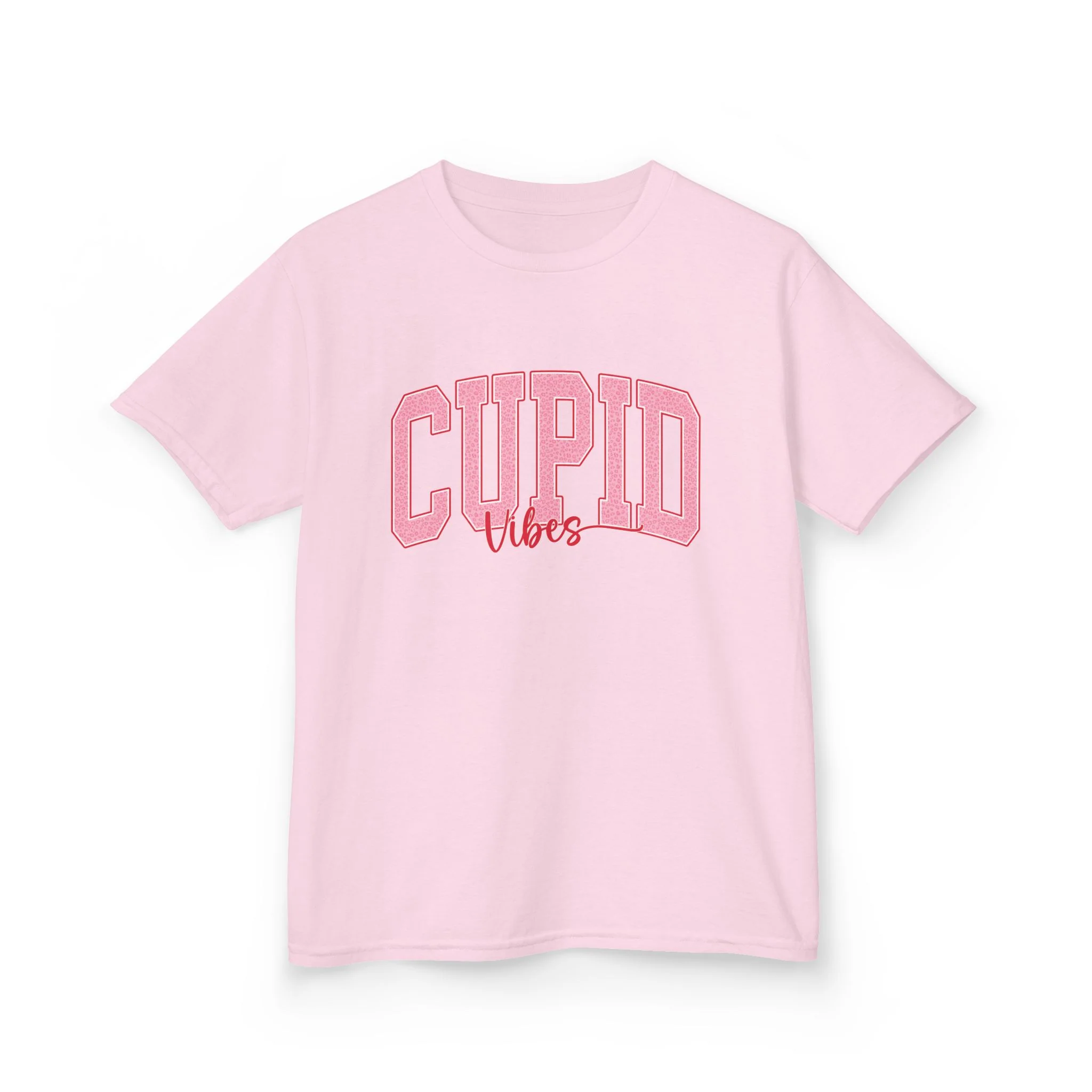 Cupid Vibes Kids Tee | Pink Valentine Shirt