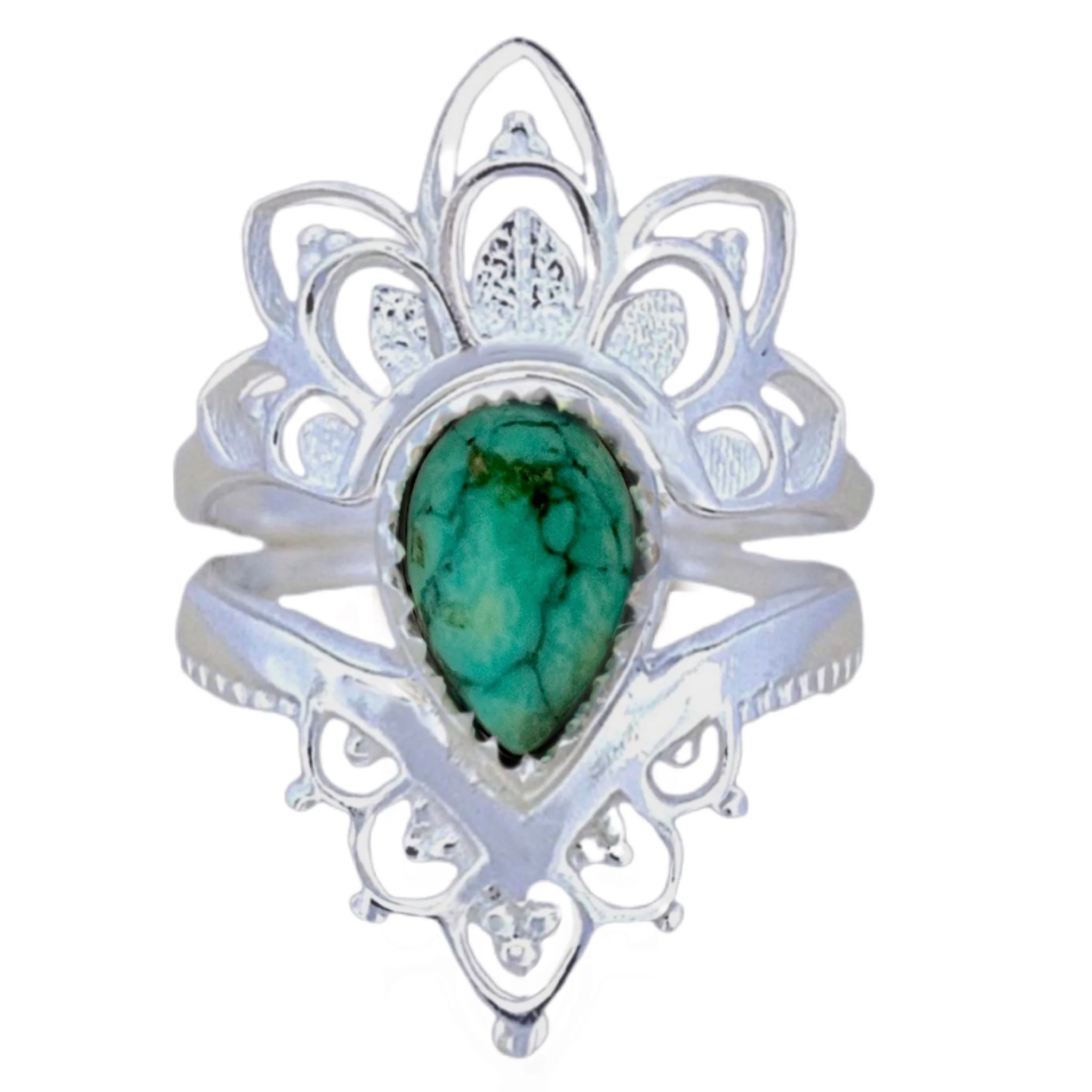Turquoise Ring Set- Daisly Boho