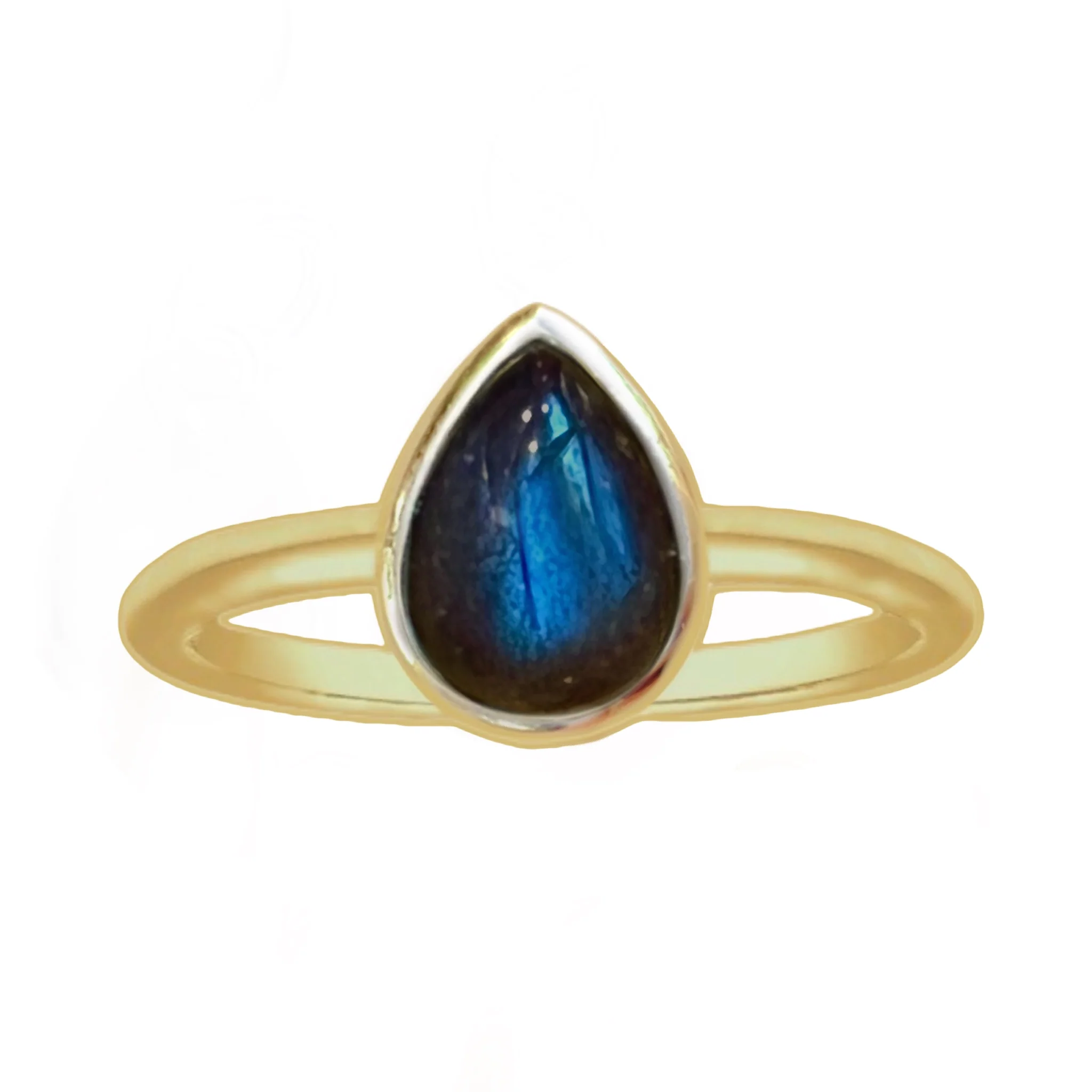 Laihas Mini Tearing Spirit Gold Labradorite Ring