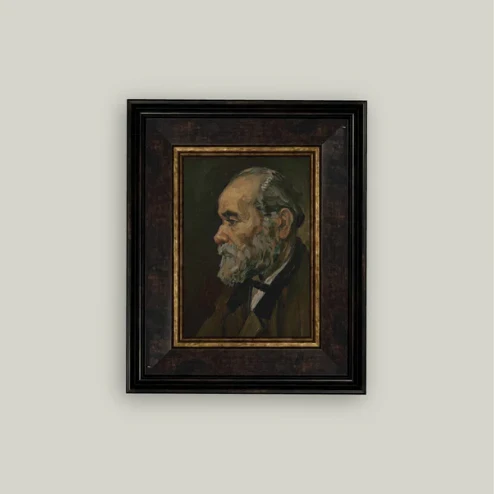 Old Man Framed Antique Inspired Art