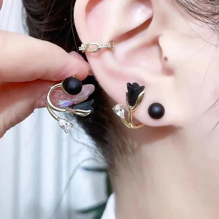 TulipElegance | Verfraai je stijl met elegante bloemenoorbellen!