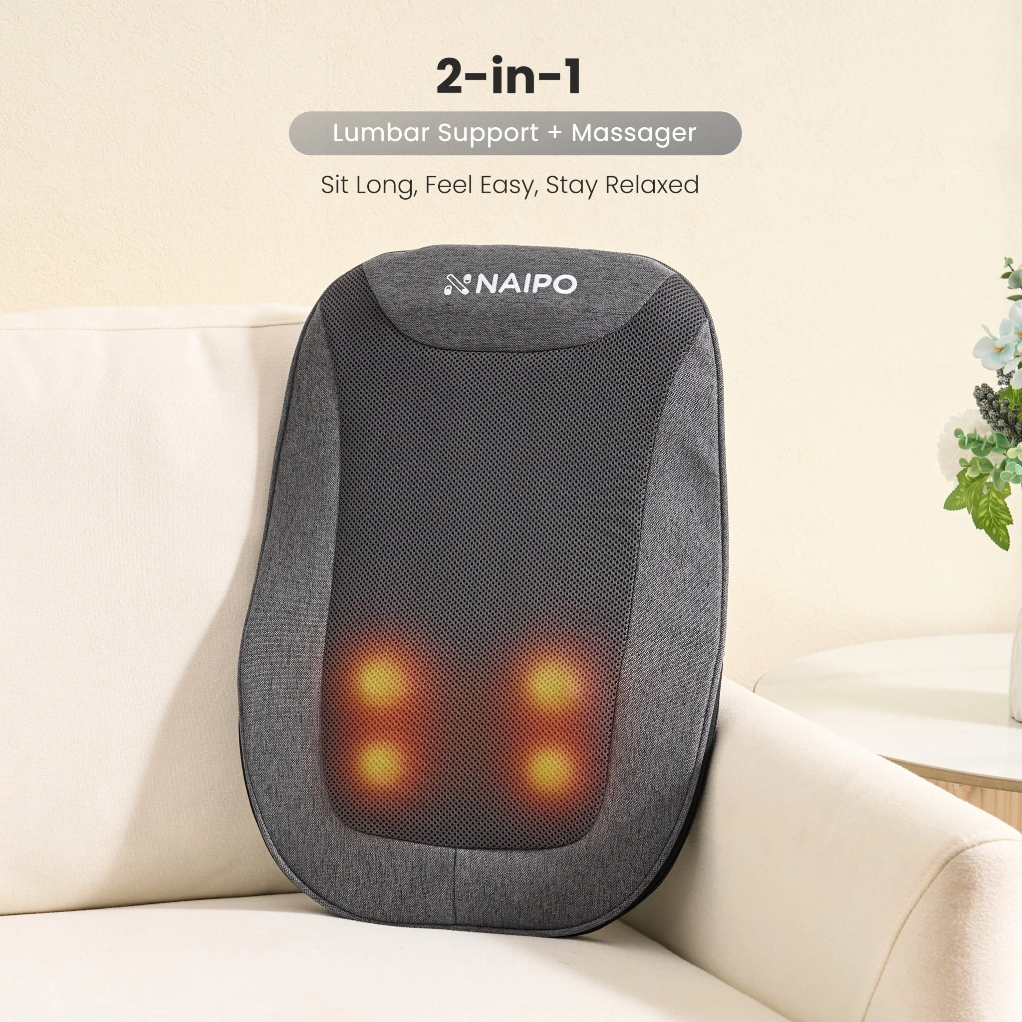 NAIPO MGB-2403 Mini Rugmassager met Snelladen