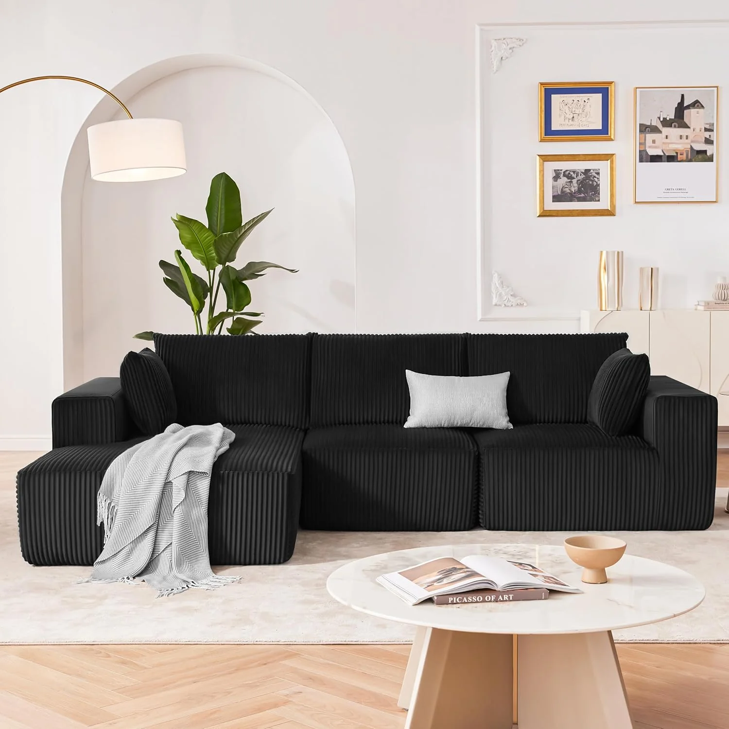108 Modular Sectional Sofa Cloud Sectional Couch Modern Modular L-Shape Sofa Couch