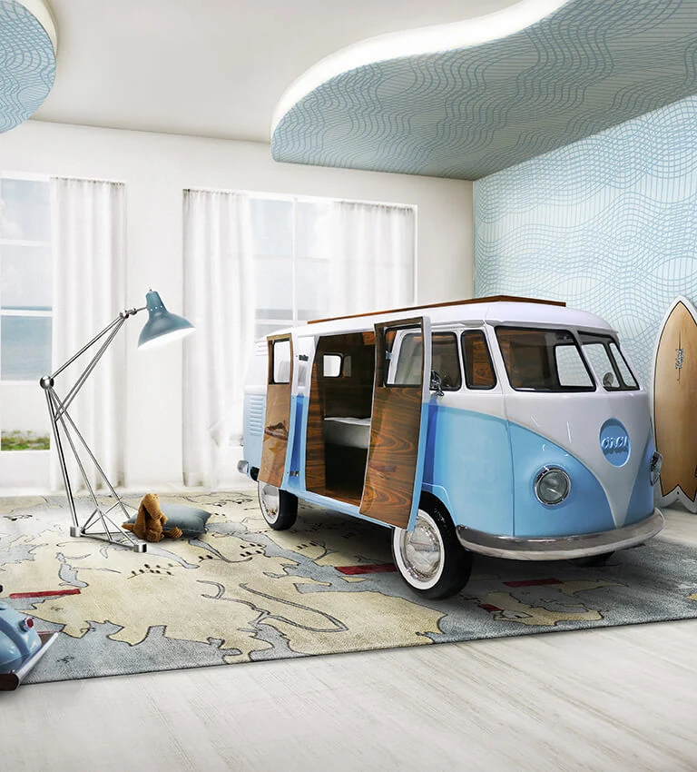 Bun Van Bed, Blue