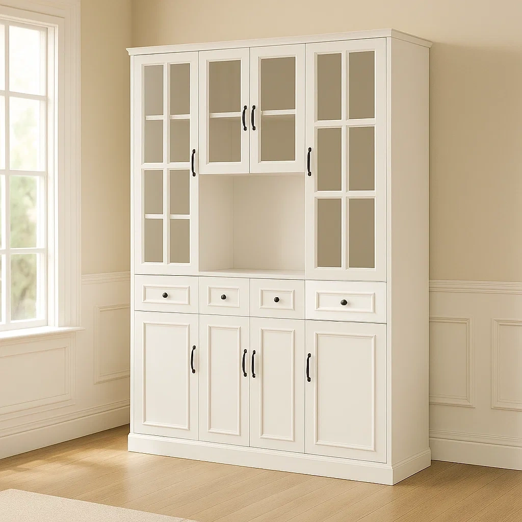 Kontorskab, hvidt, tr, egnet til indendrs brug, 160x40x200cm