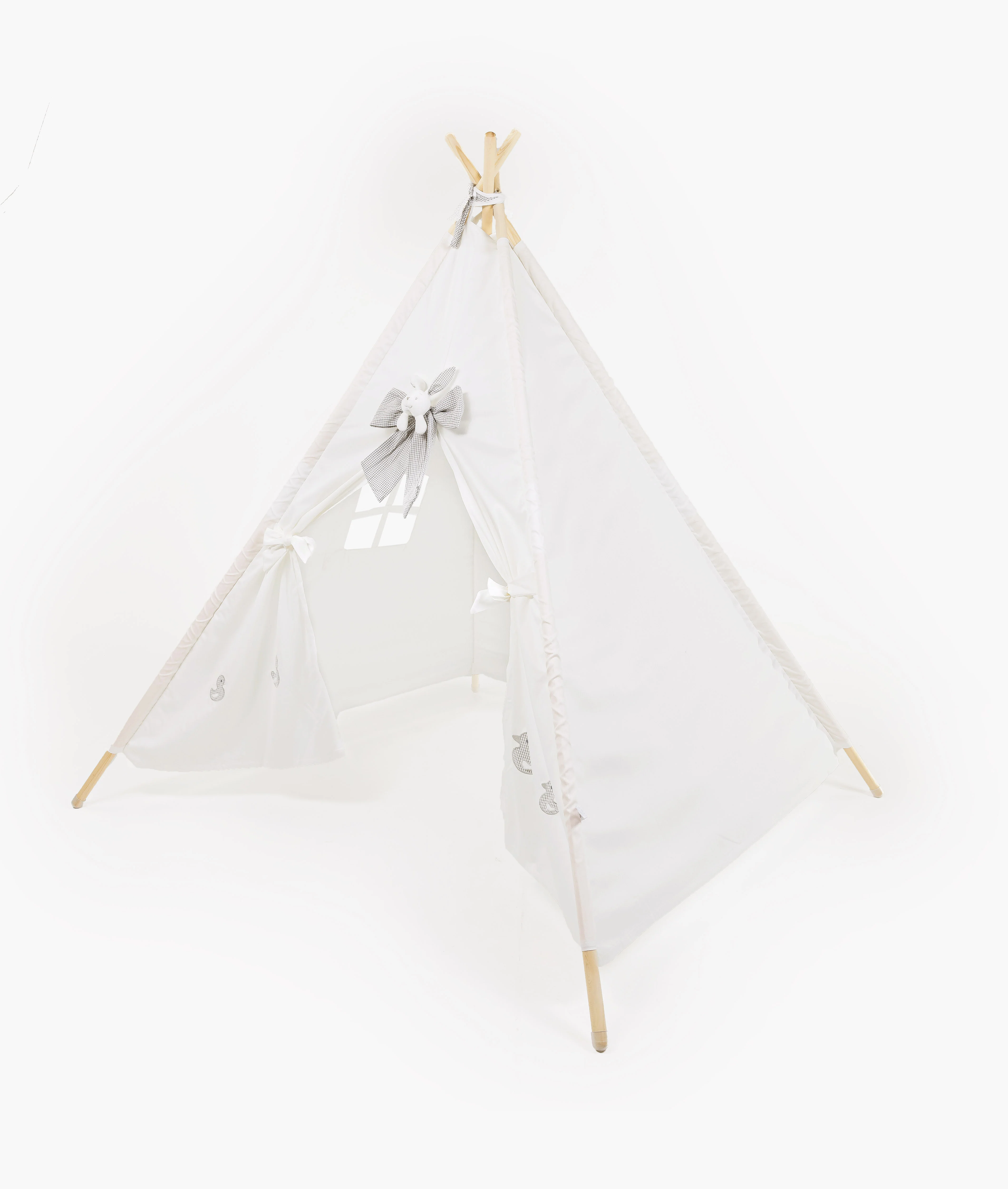 Teepee Tent | White & Grey