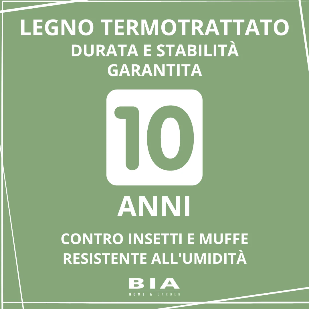 Ripostiglio da Esterno 1,2 x 1,2 m Legno Termo-trattato