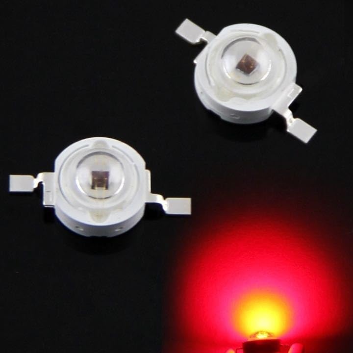 1000 Stück LED 0,5 W 1 W 3 W 3 V 35 mli 45 mli Hochleistungs-Lampenperlen Warmweiß Blau Rot Grün Gelb Rosa RGB-Chip für Leuchtmittel (Farbe: Rot, Größe: 3 W, 45 ml, 700 mA)
