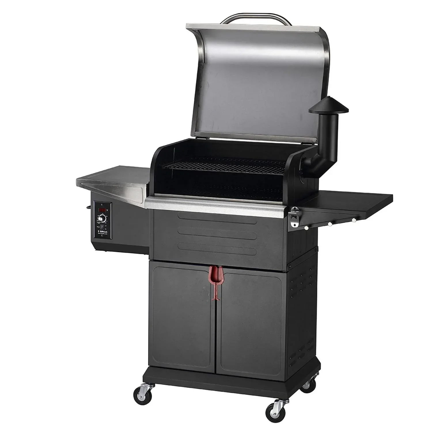 ZPG-600D3E 8-in-1 Pellet Grill & Smoker, 572 sq.in., Porcelain-Coated Steel, Smoke Color