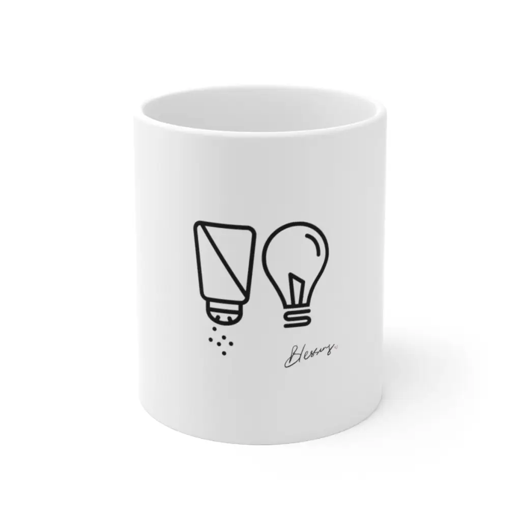 Light & Salt Christian Gospel Coffee Mug | 11oz Ceramic Mug | Coffee Lover Gift | Ceramic Coffee Mug | Tea Mug | Camping Mug | Coffee Cup