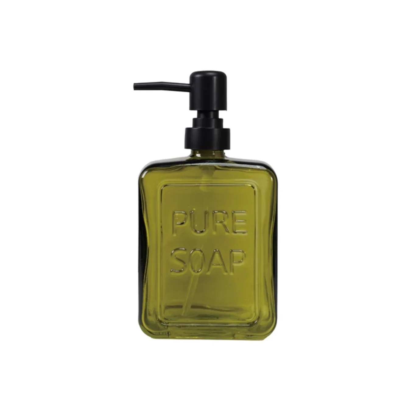 Olive Green Soap Dish Dispenser