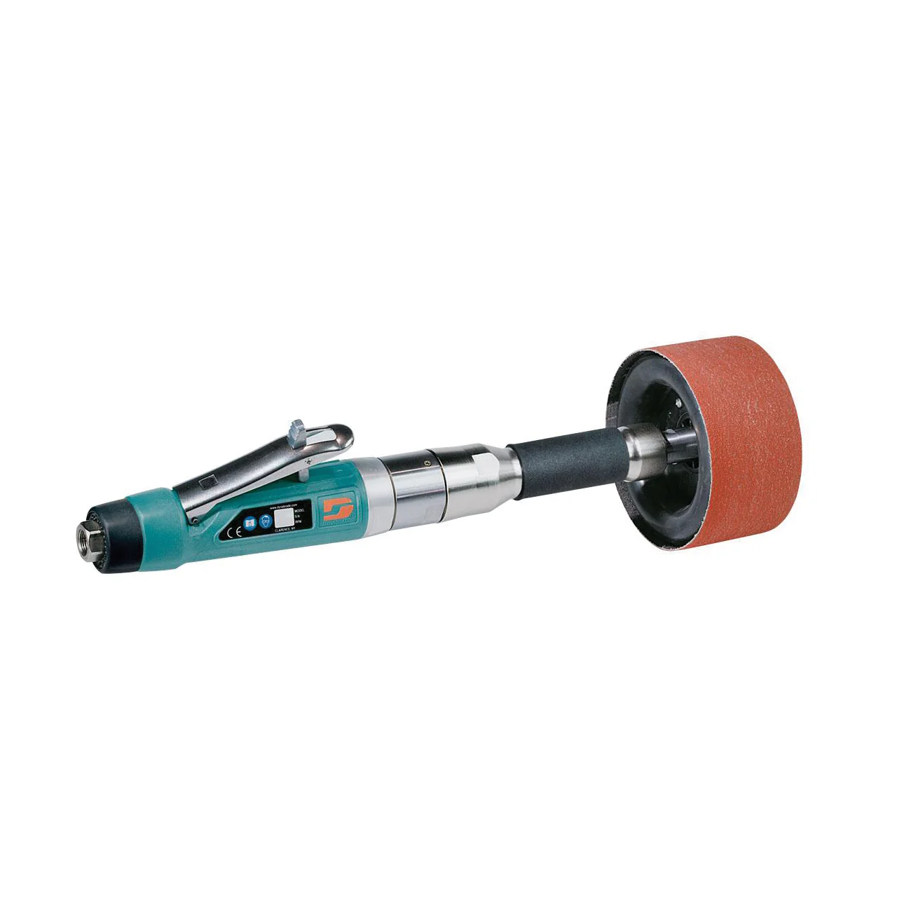 Dynabrade Dynastraight 13519  ~  Dynastraight 6 Inch Extension Finishing Tool 1 Hp Straight-Line 6000 Rpm Rear Exhaust 5/8 11 Inch Arbor