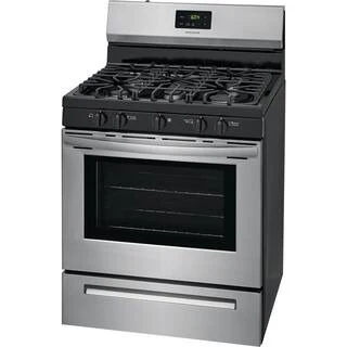 Frigidaire 30 inch (76 cm) wide freestanding 5-burner stainless steel gas hob FCRG3052AS