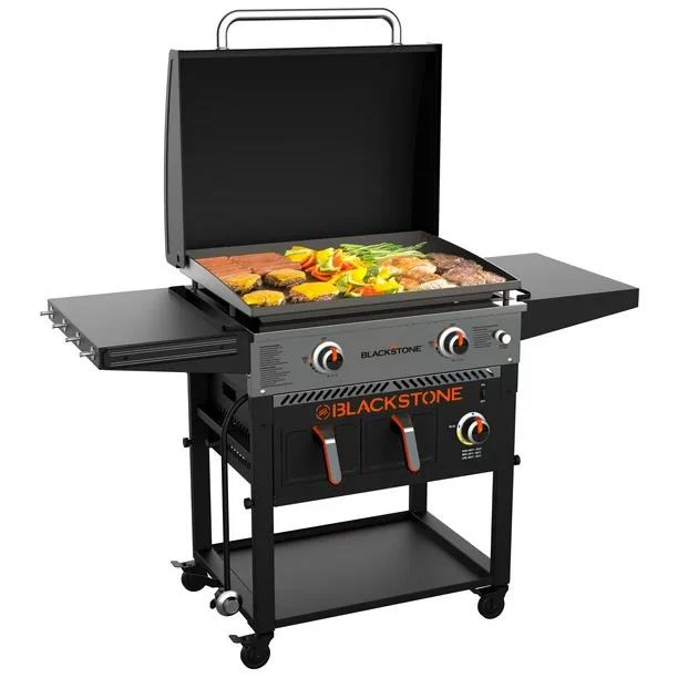 💥Clearance Sale🔥 Blackstone 2-burner griddle (71 cm) with electric air fryer and extractor hood