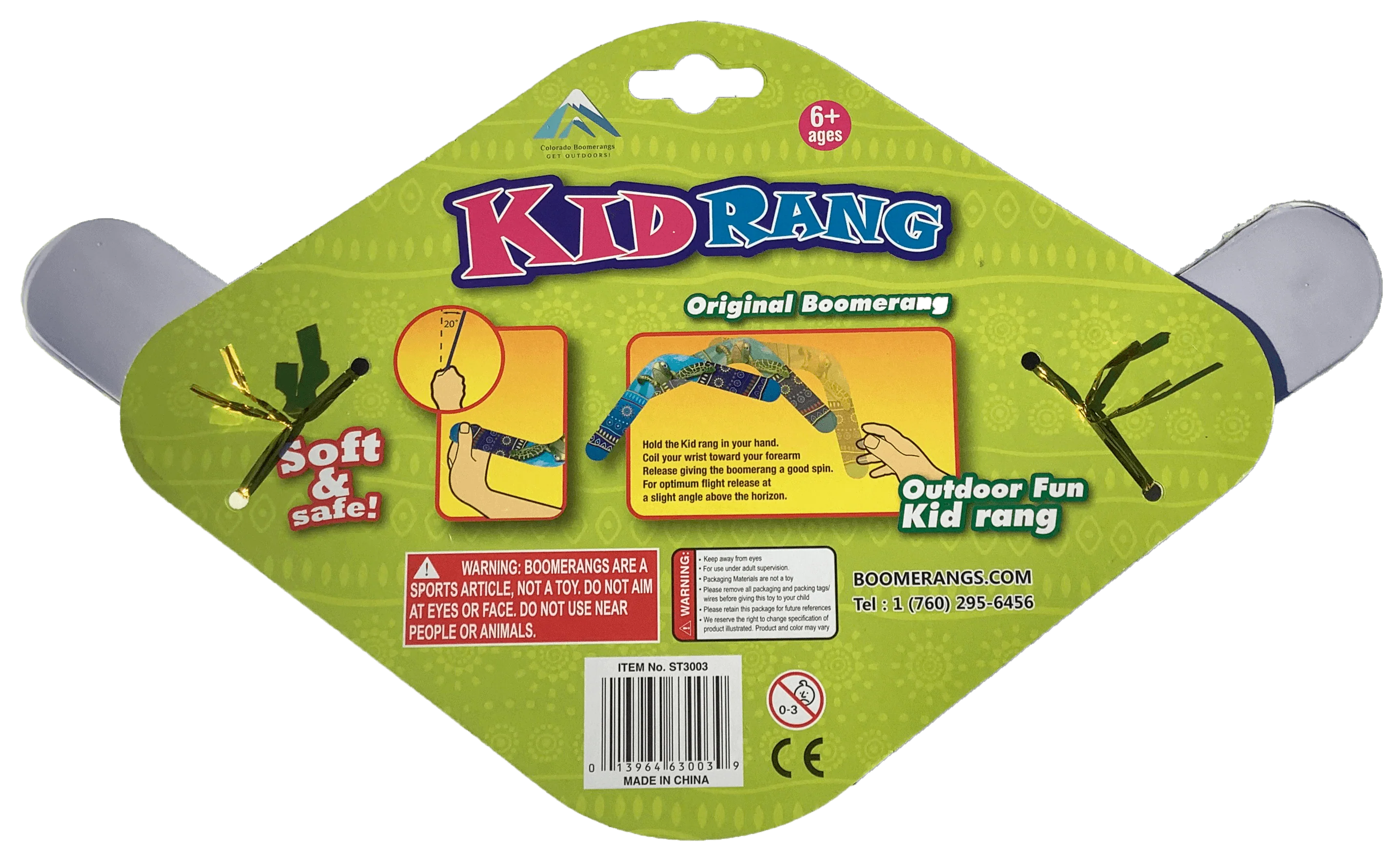 Kid Rang Boomerangs - Retail Boomerang Pack - Ideal kids boomerang