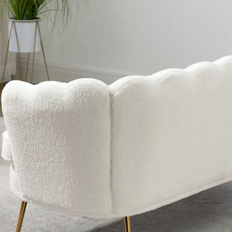 59W Mid-century Modern Tufted Loveseat Upholstered Sofa